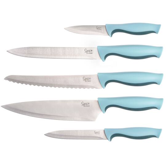 Spice by Tia Mowry Savory Saffron Blue 14 Piece Cutlery Set